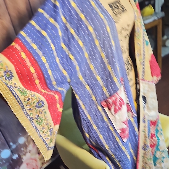 OOAK GRATEFUL DEAD KANTHA KIMONO SM-2X - Picture 10 of 10